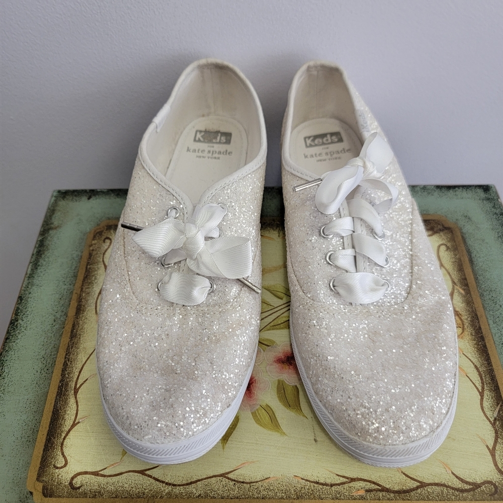 Kate Spade Keds Sparkle Champion Sneakers Size 7